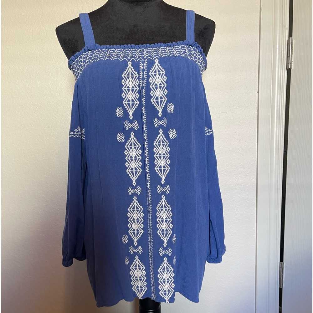 Chicos size 3 blue top